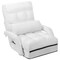 Multi-Position Adjustable Floor Armchair with Lumbar Pillow and Removable Cushion